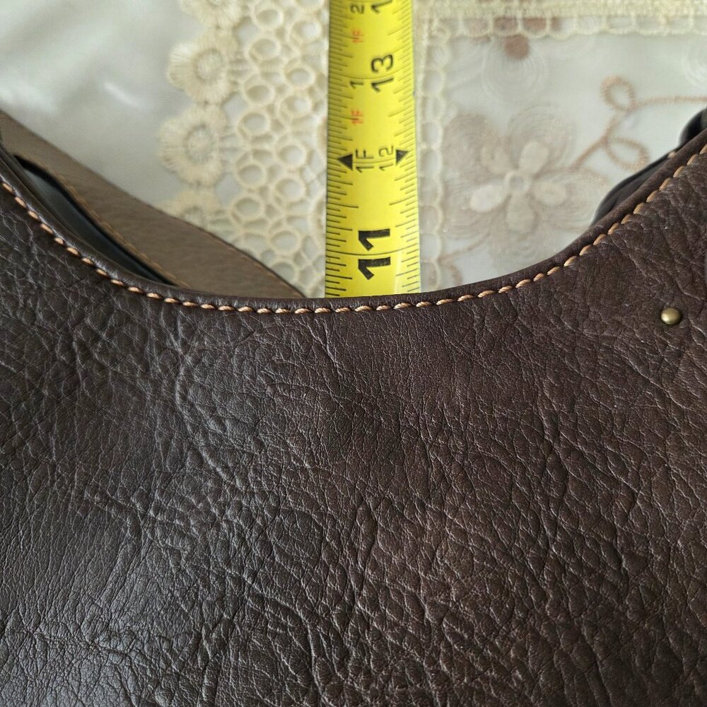 Justine Boho Brown Leather Purse - Picture 15 of 15